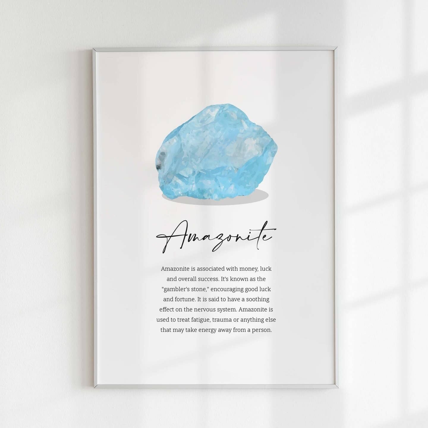 Stampa di cristallo di amazzonite