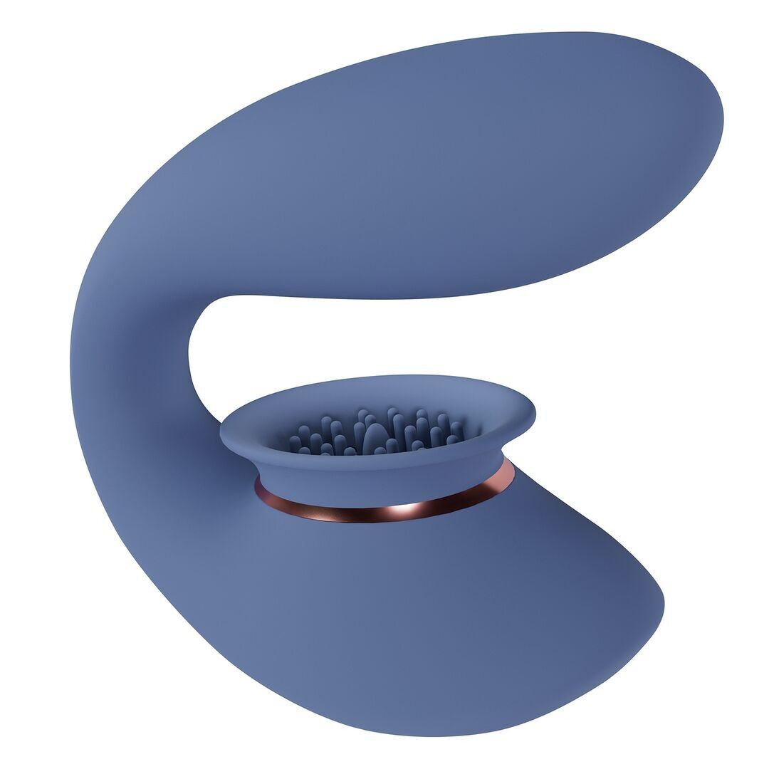 Innovation by Shots – Twitch 3 – Wiederaufladbarer Saugvibrator – Blau/Grau – …