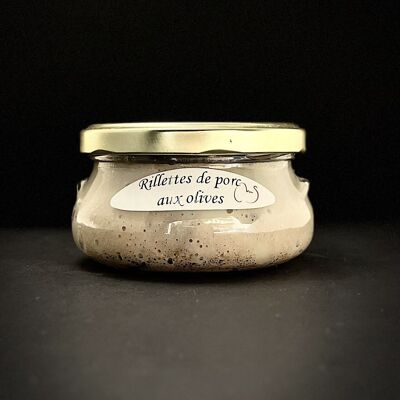 Rillettes de porc Drômoises aux Olives - 160 grammes