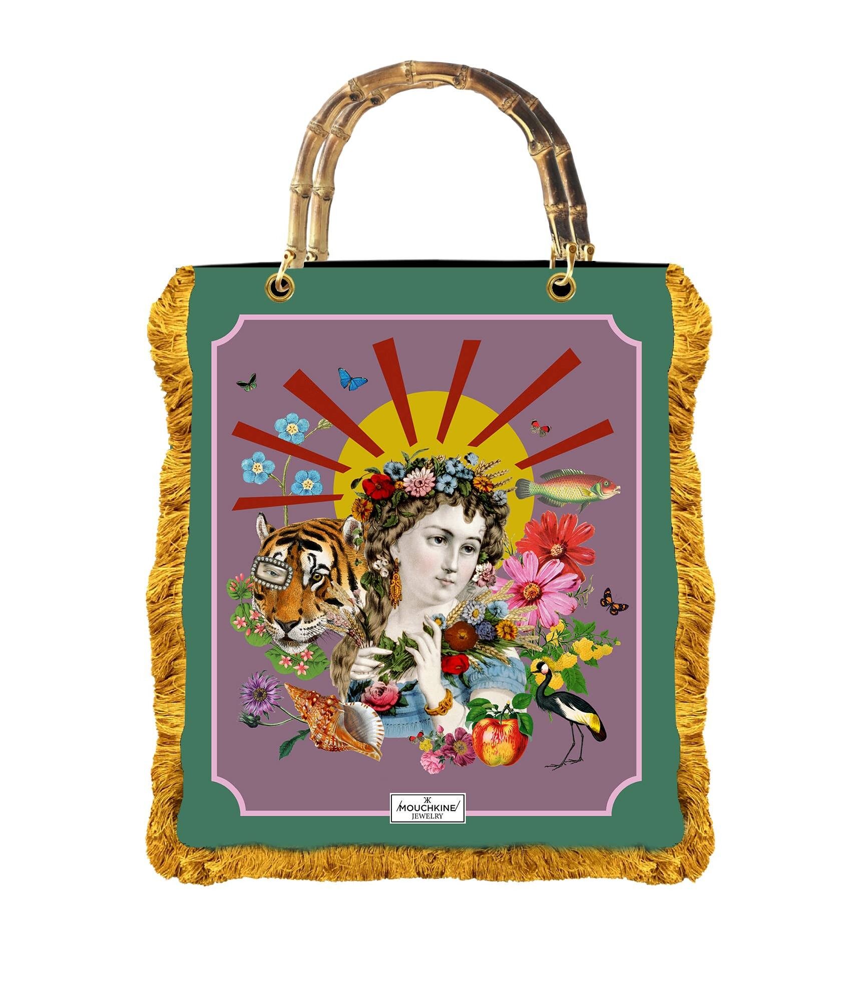 COLLAGE bamboo bag 39x35