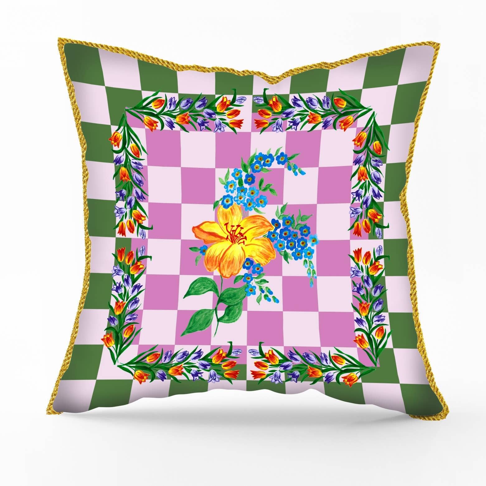 Fodera per cuscino DAMIER 50x50 lusso