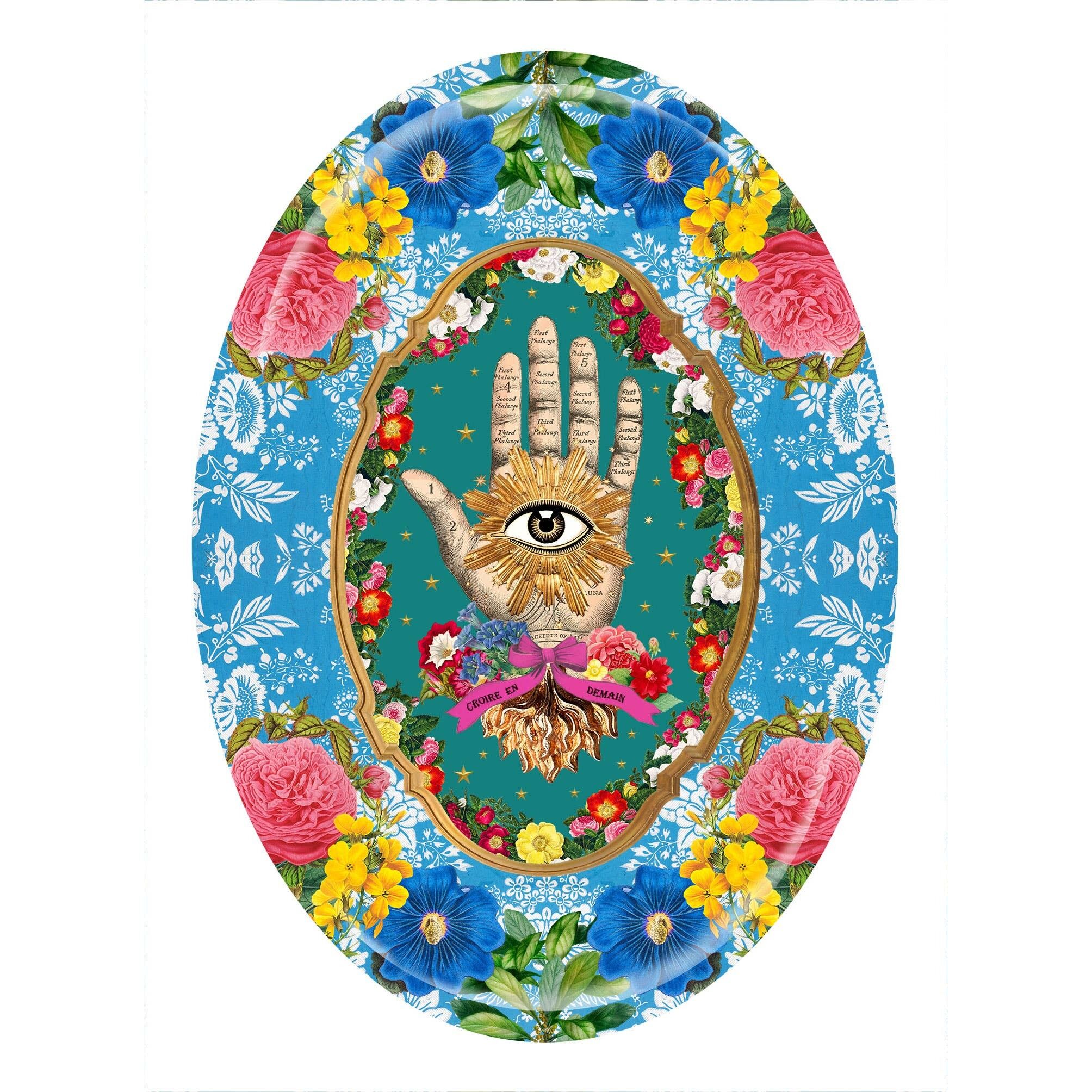 Vassoio Lucky Hand 31x22 cm