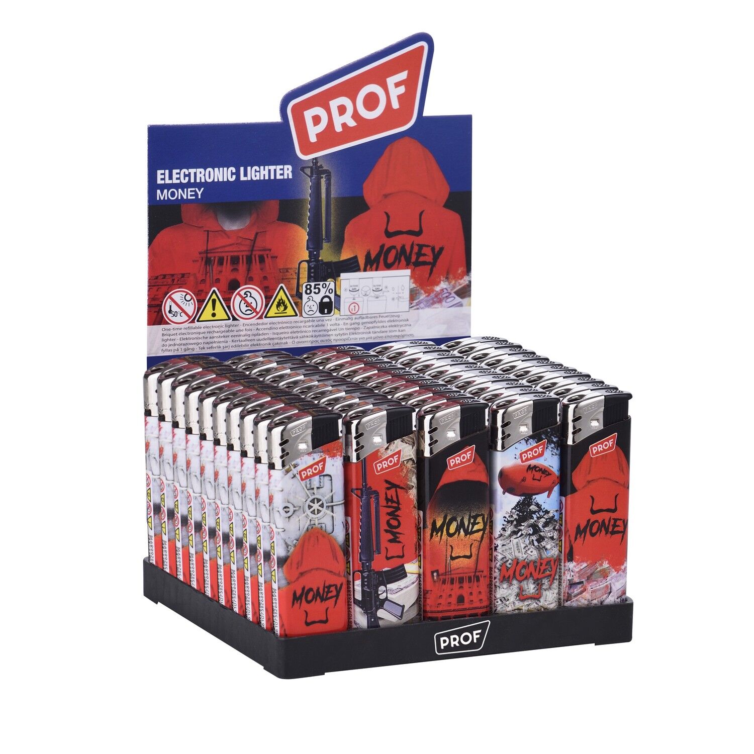 Accendino ricaricabile PROF MONEY