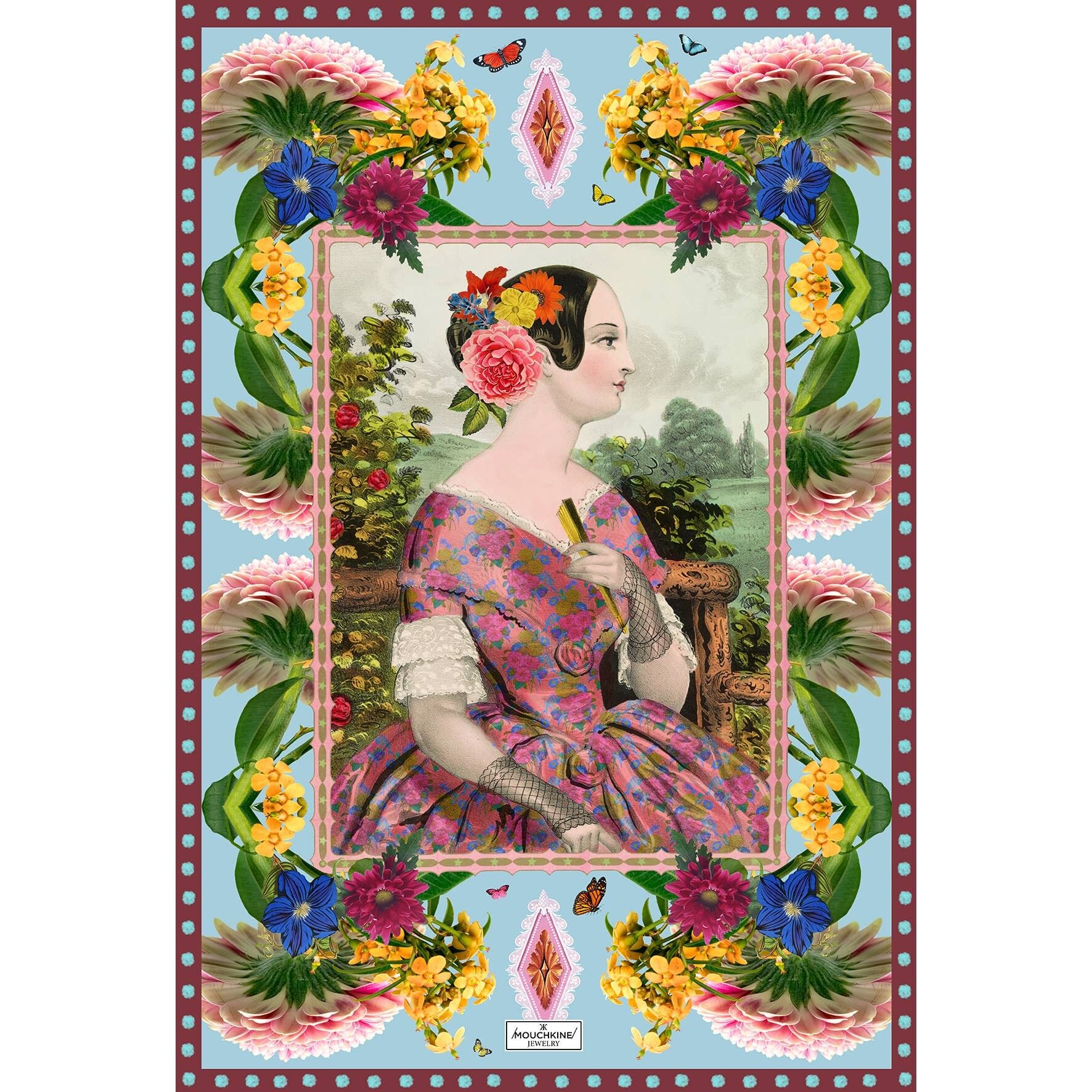 LADY VENTAGLIO da parete 140x95