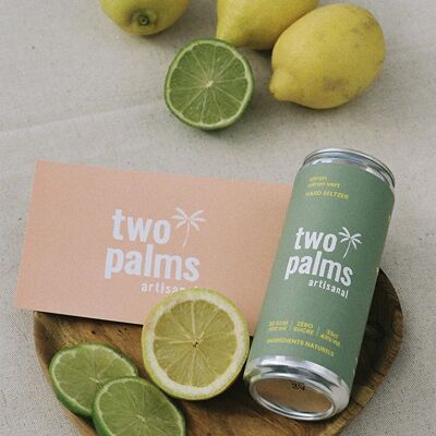 Can of lemon / lime alcoholic sparkling water
