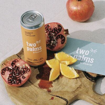 Can of Mandarin / Pomegranate alcoholic sparkling water