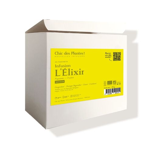 INFUSION BIO L'ÉLIXIR (FORMAT CHR 48 SACHETS) - GINGEMBRE, CITRON, COMBAVA