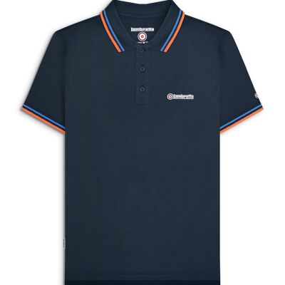 Polo Twin Tipped blu navy (blu/zucca) SS25