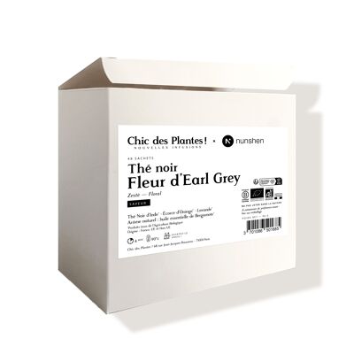 🫖 TÉ NEGRO ORGÁNICO - FLOR EARL GREY (FORMATO CR 48 BOLSAS) - NARANJA, LAVANDA, BERGAMOTA