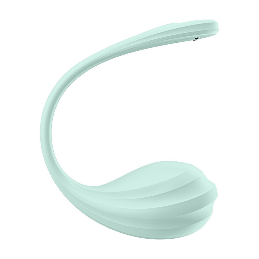 Satisfyer - Smooth Petal Connect App - Vibratore portatile per coppie - Menta...