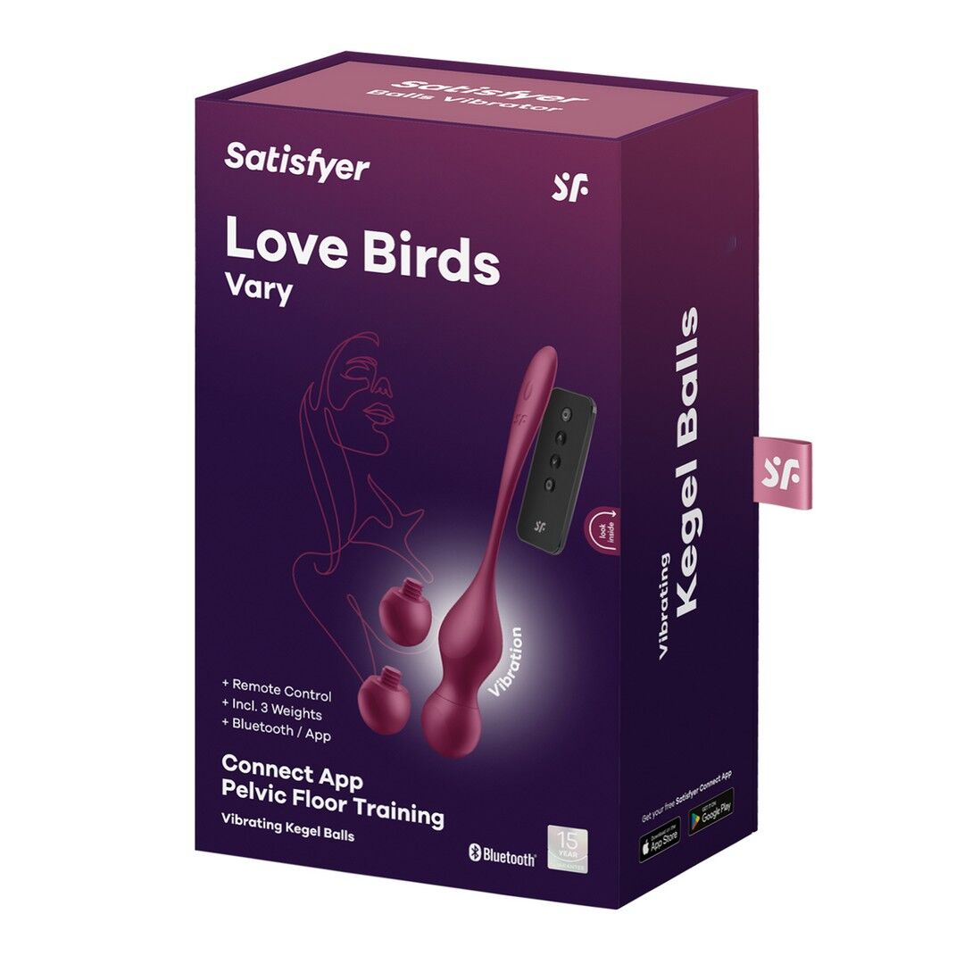 Love Birds Vary - App Connect Allenamento del pavimento pelvico - Vino rosso