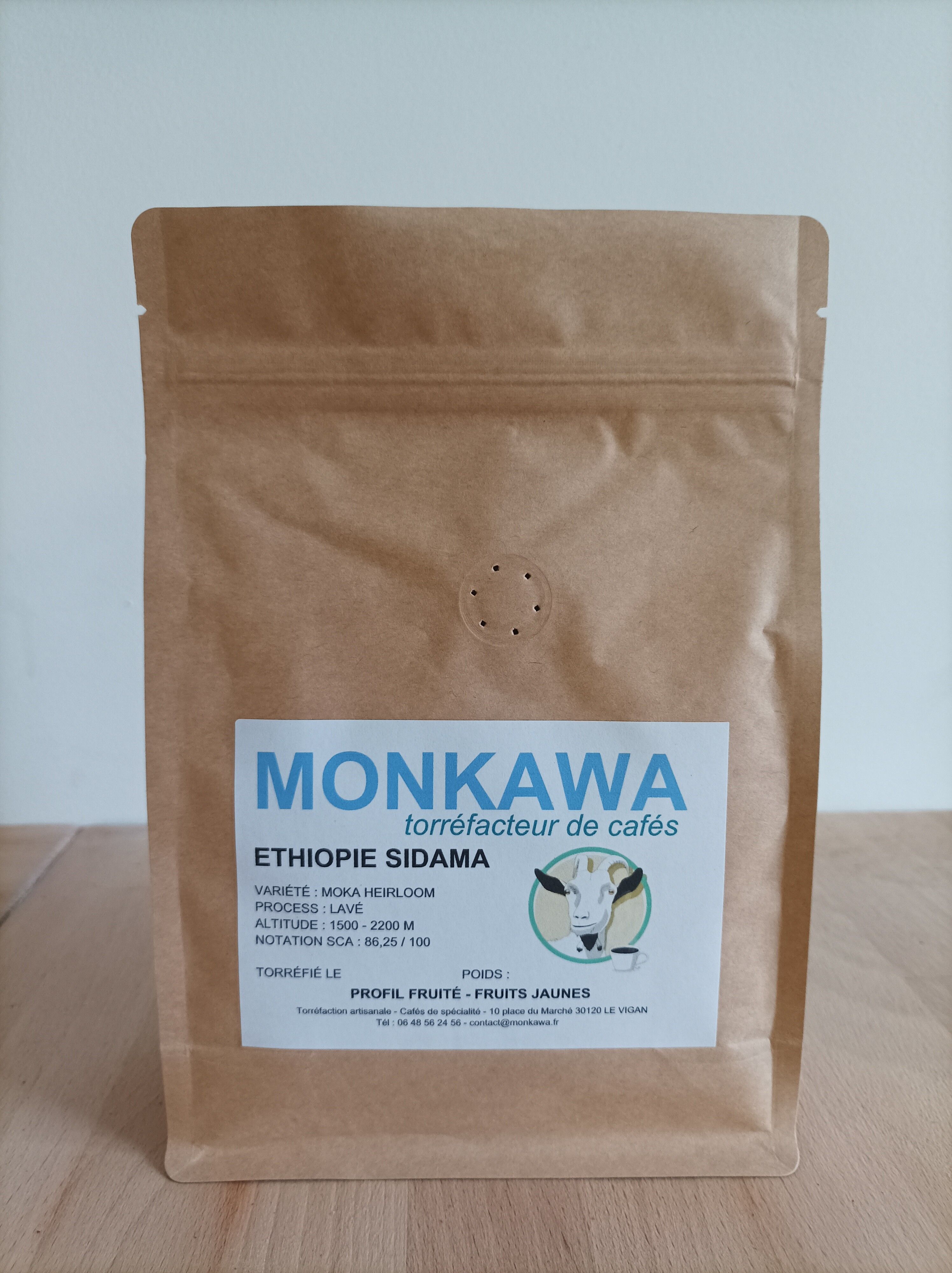 ÄTHIOPIEN SIDAMA Kaffeebohnen 250 g