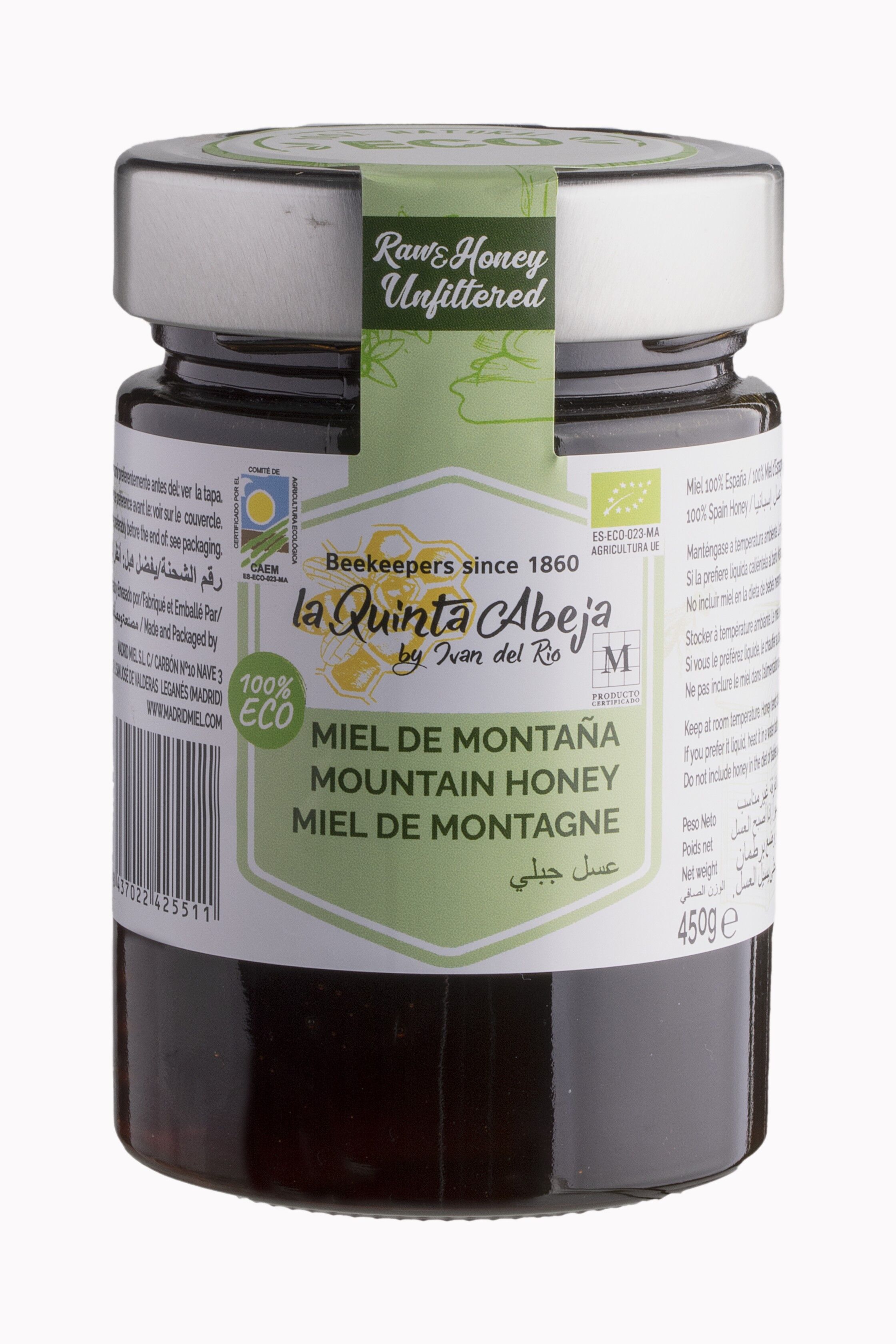 Miel de montagne bio 450 gr