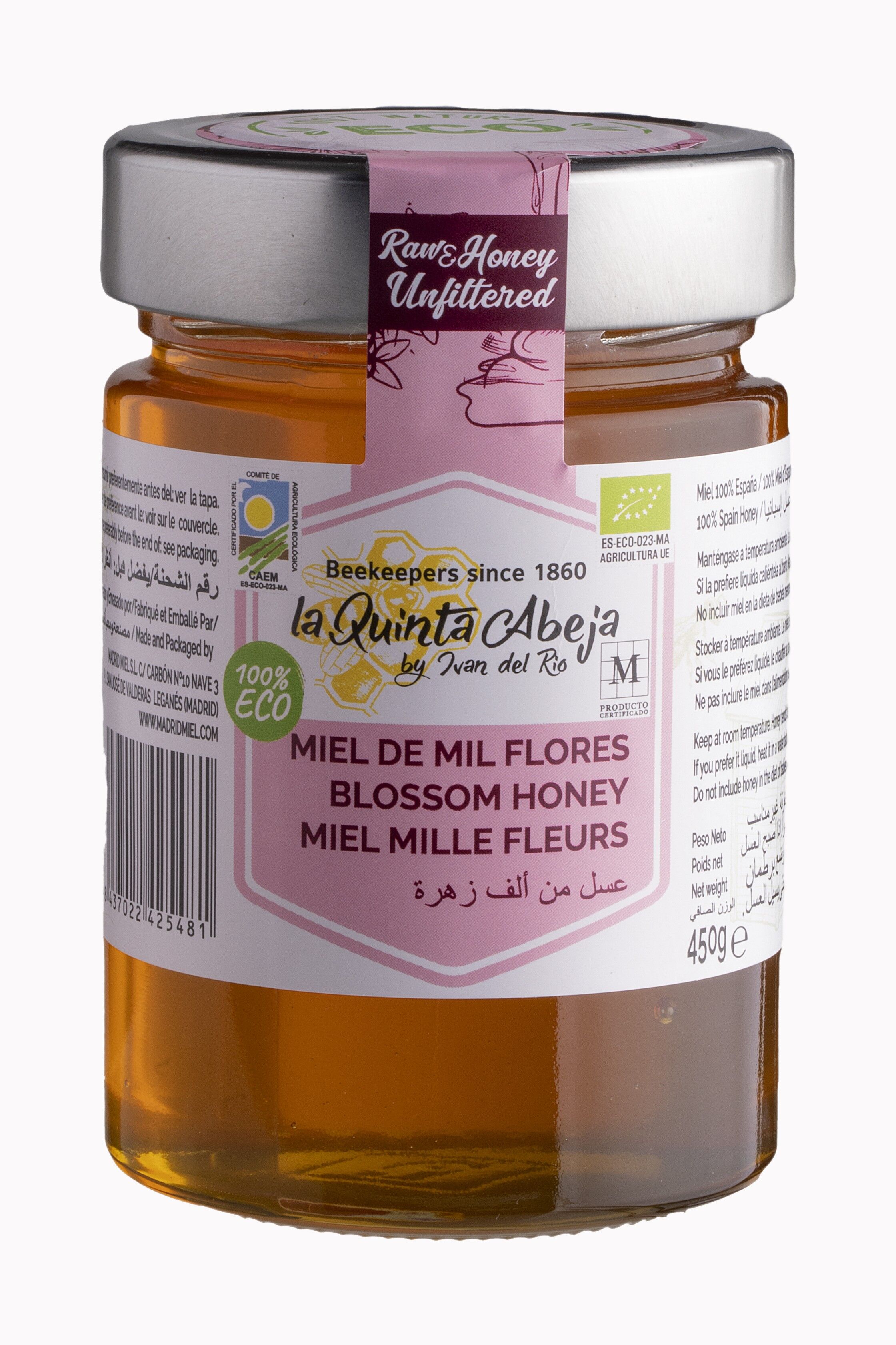 Miel Mille Fleurs Bio 450gr