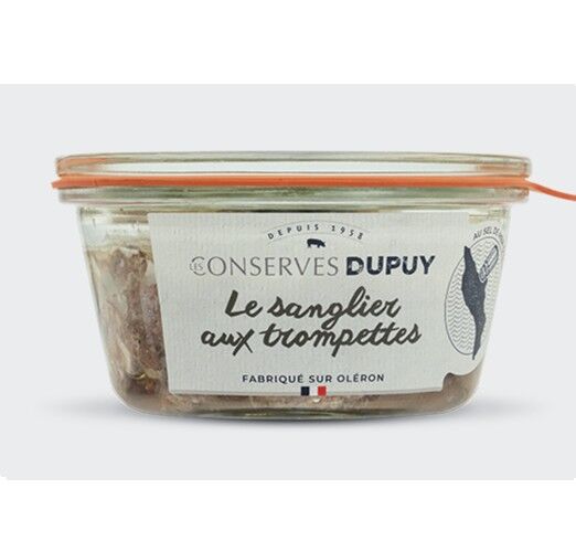 Cinghiale con trombe della morte (corni dell'abbondanza)