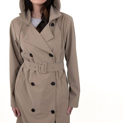 TRENCH IMPERMEABILE CON CAPPUCCIO-3527