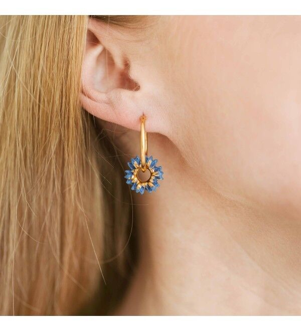 Orecchini in porcellana Blue Sun