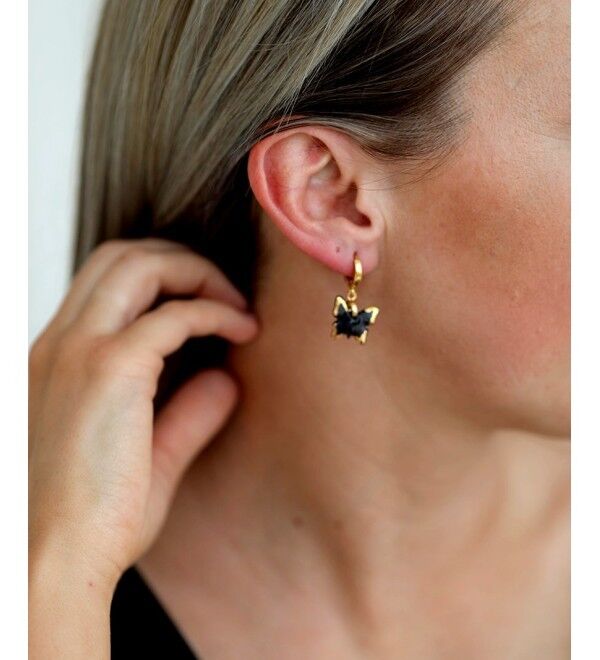 Orecchini in porcellana con farfalle