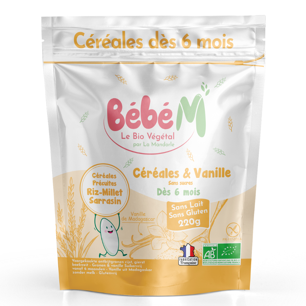 BEBE M : Céréales & Vanille en poudre - 220g
