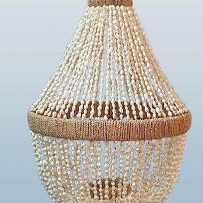 Lámpara de conchas, guirnalda de conchas, decoración, percha, guirnalda de conchas, lámpara colgante