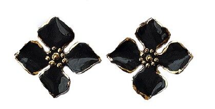 Orecchini in porcellana Noir Bloom