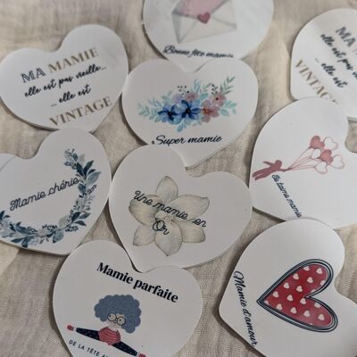 Set di 10 magneti della nonna