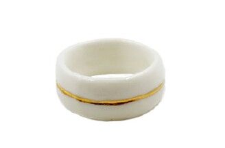 Goldener Schleier Porzellanring