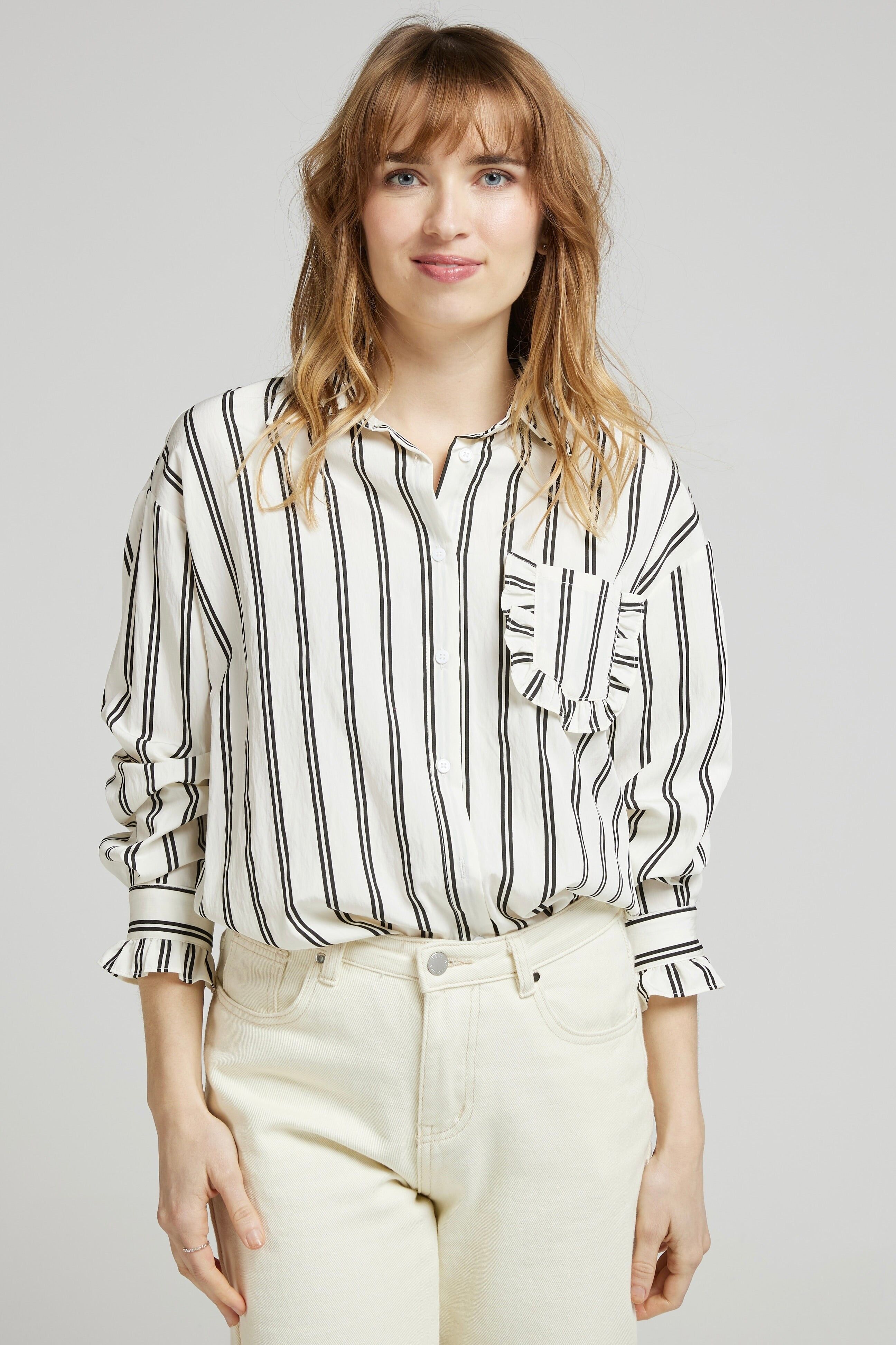 ADRIANA2 - Adriana gestreiftes Hemd