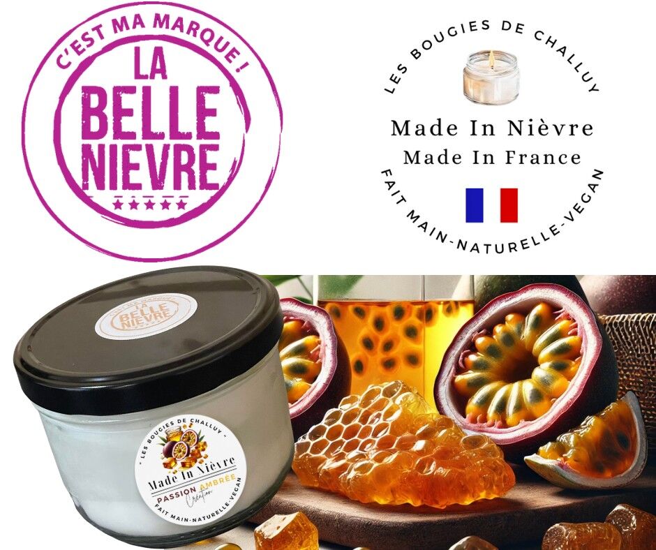 KERZE „AMBER PASSION“ HERGESTELLT IN NIÈVRE