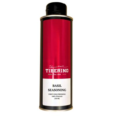 Condimento al basilico con aceite extravergine di oliva italiano spremuto a freddo 250ml