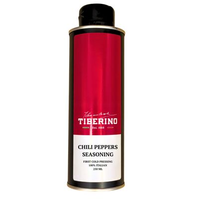 Condimento piccante al peperoncino con aceite extravergine di oliva italiano spremuto a freddo 250ml
