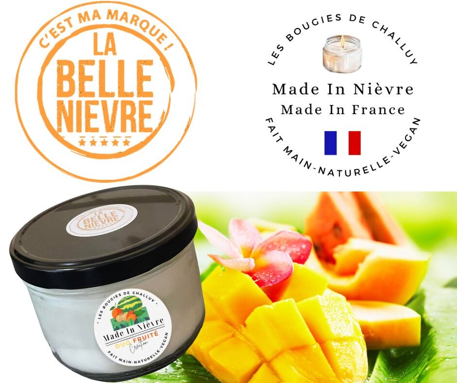 KERZE „DUO FRUITY“ HERGESTELLT IN NIÈVRE