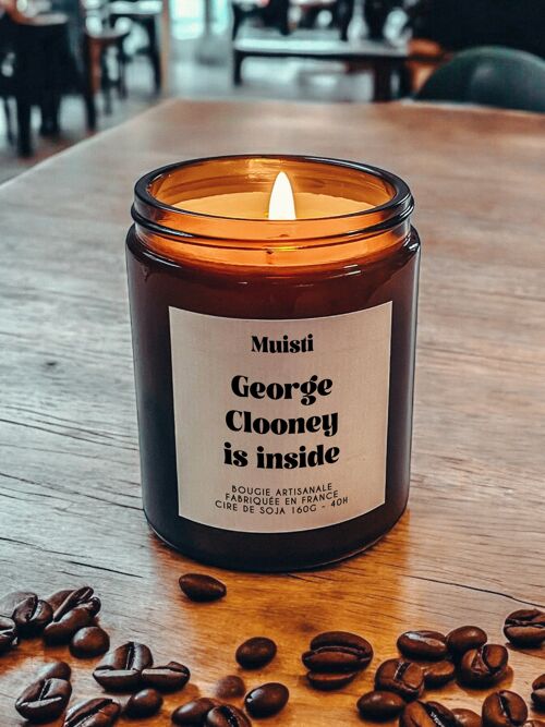 Bougie Parfumée - George Clooney is inside - Cire de soja - Fabriquée en France