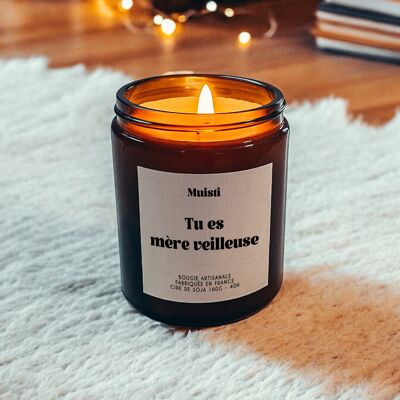 Candela profumata - Sei una mamma, luce notturna - regalo per la festa della mamma