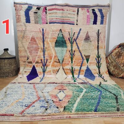 TAPPETO MAROCCHINO FATTO A MANO AL 100% 200 - 300 cm nr 937