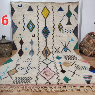TAPPETO MAROCCHINO FATTO A MANO AL 100% 200 - 300 cm nr 996