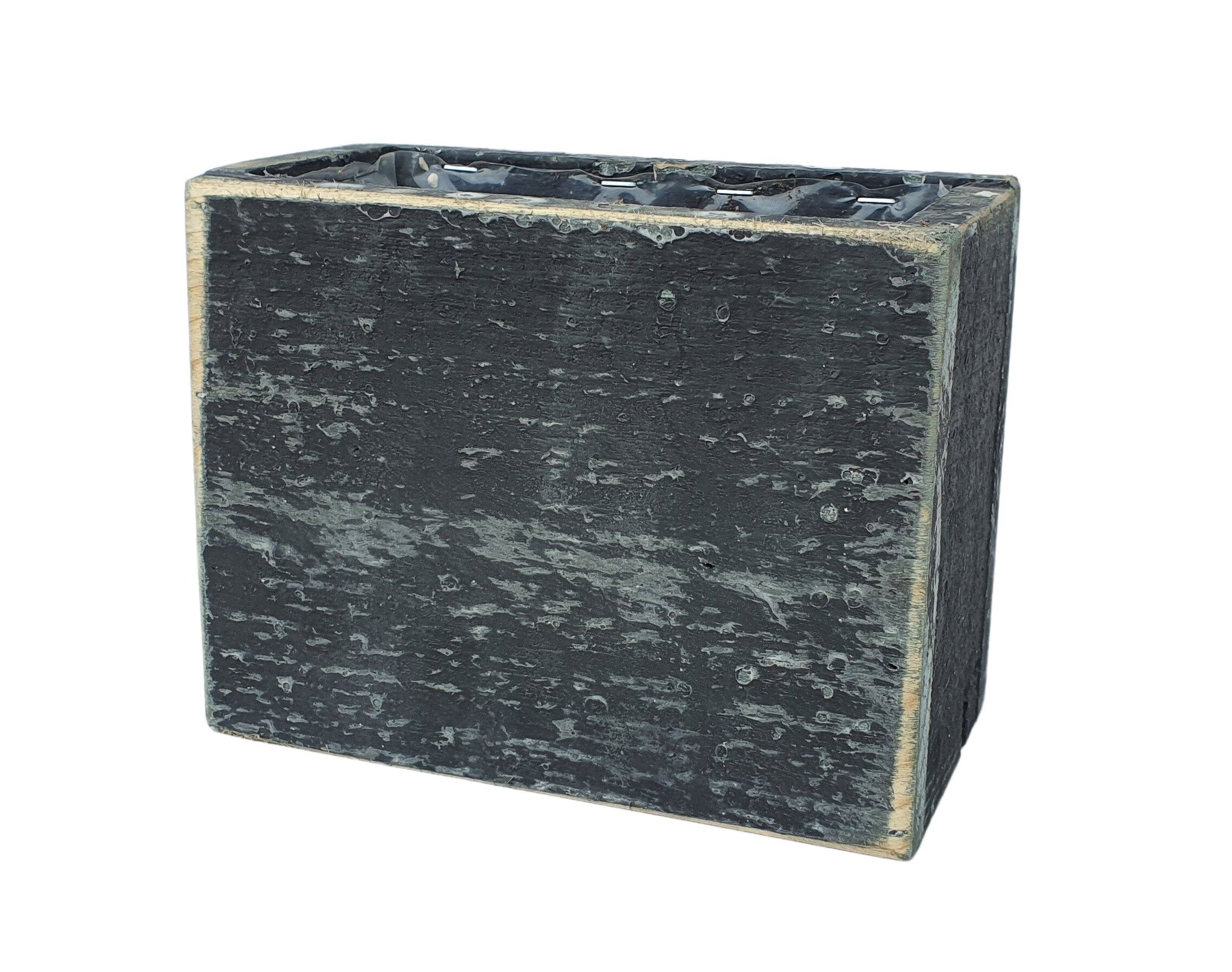 wooden planter 15 high black berlin