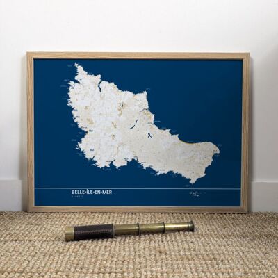 Affiche carte de Belle-île-en-mer – SimpleMap