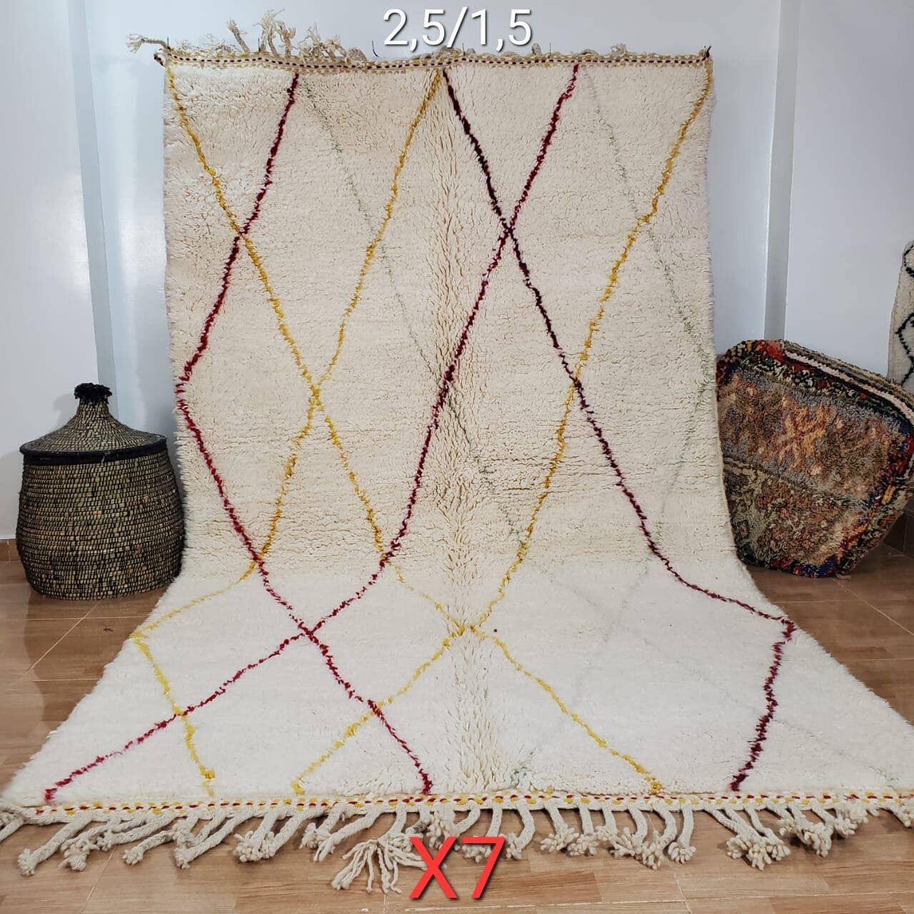 TAPPETO MAROCCHINO FATTO A MANO AL 100% 200 - 300 cm nr 214