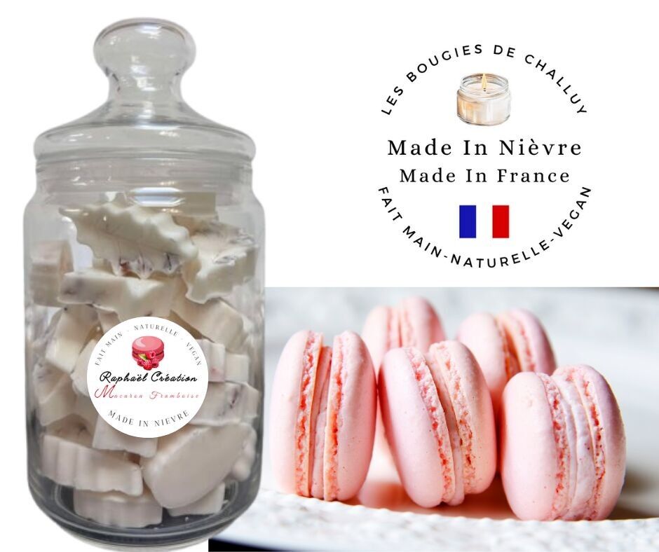 HIMBEER-MACARON-FONDANT, HERGESTELLT IN NIÈVRE