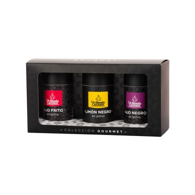 Pack Gourmet | Limón Negro en polvo + Ajo Negro en polvo + Ajo Frito en polvo