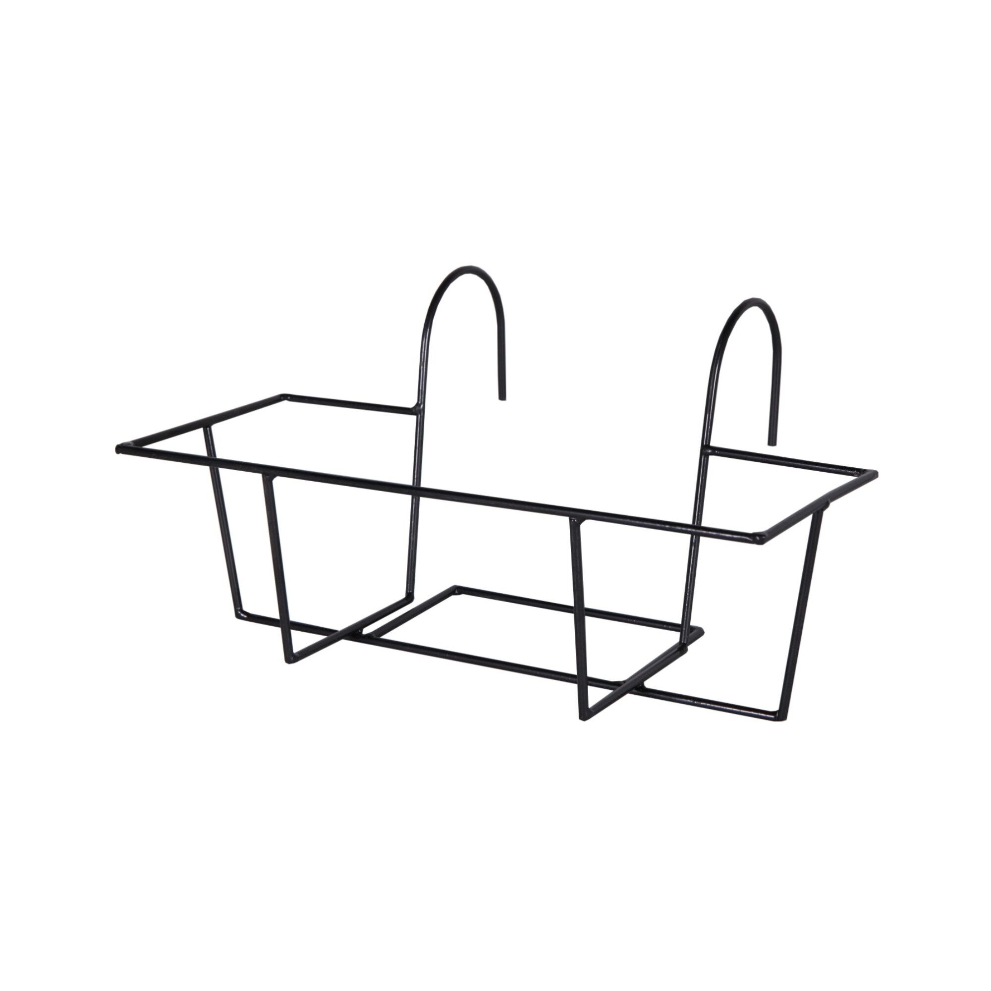 Portavaso da balcone Ella per esterni, nero