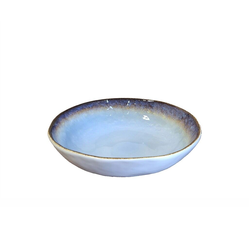 Blue porcelain soup plate 20x20x5cm