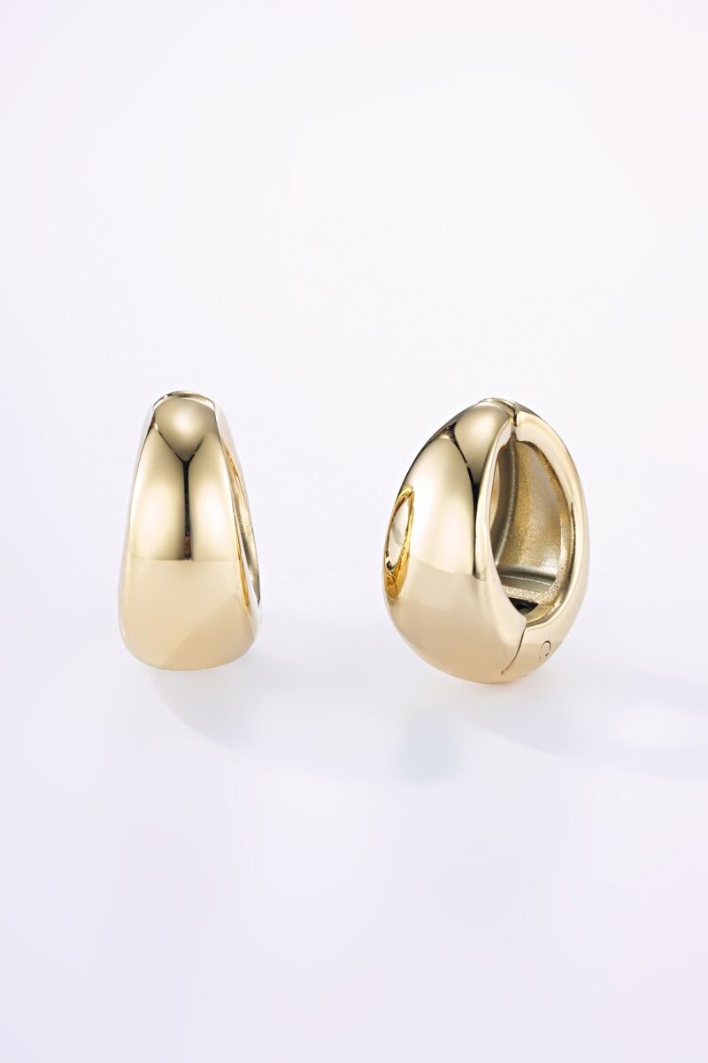 Orecchini a clip in acciaio inossidabile 124AQ356