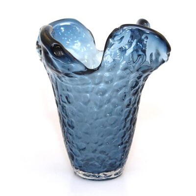 Blue glass vase 22x22x22cm