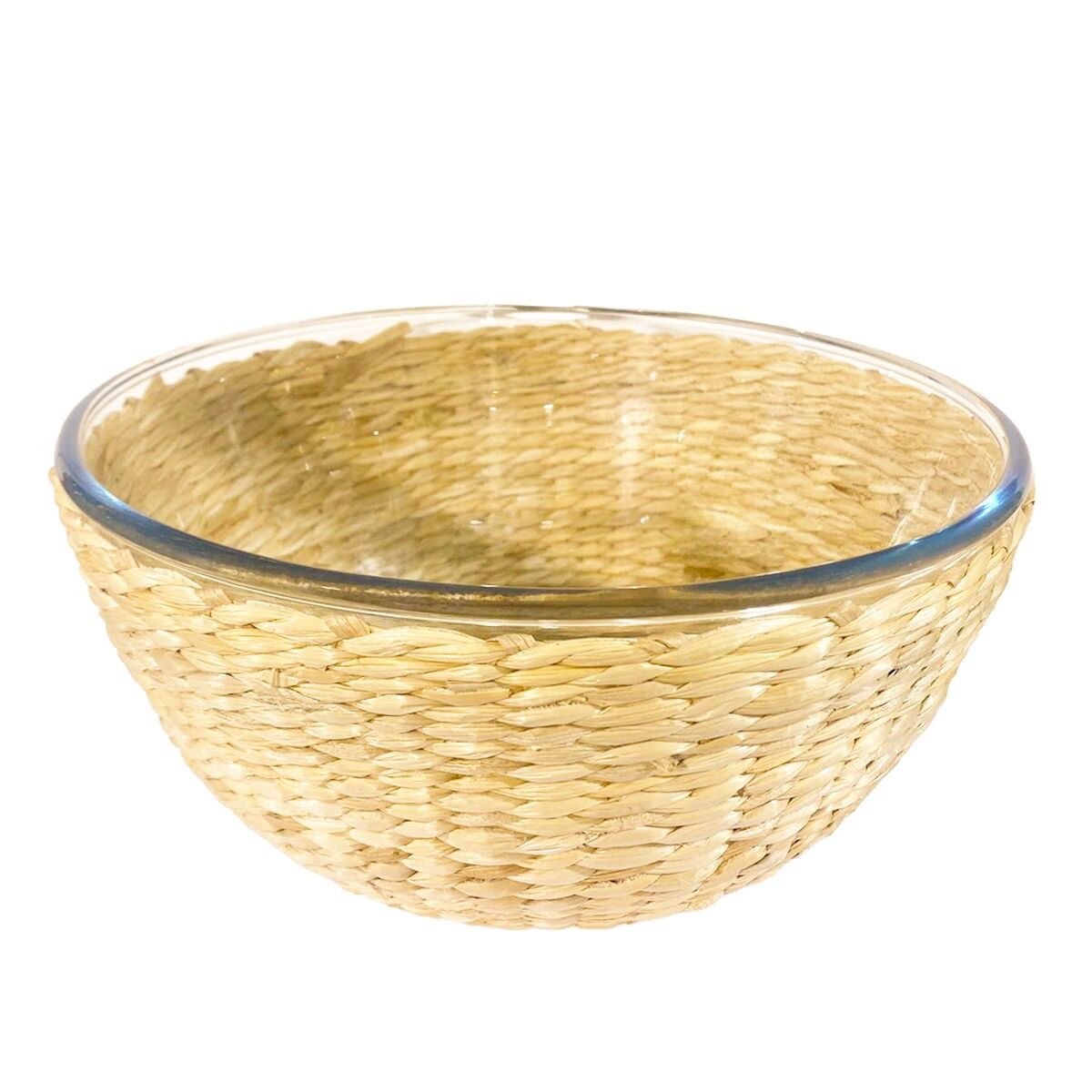 Rattan salad bowl 27x27x12.5cm
