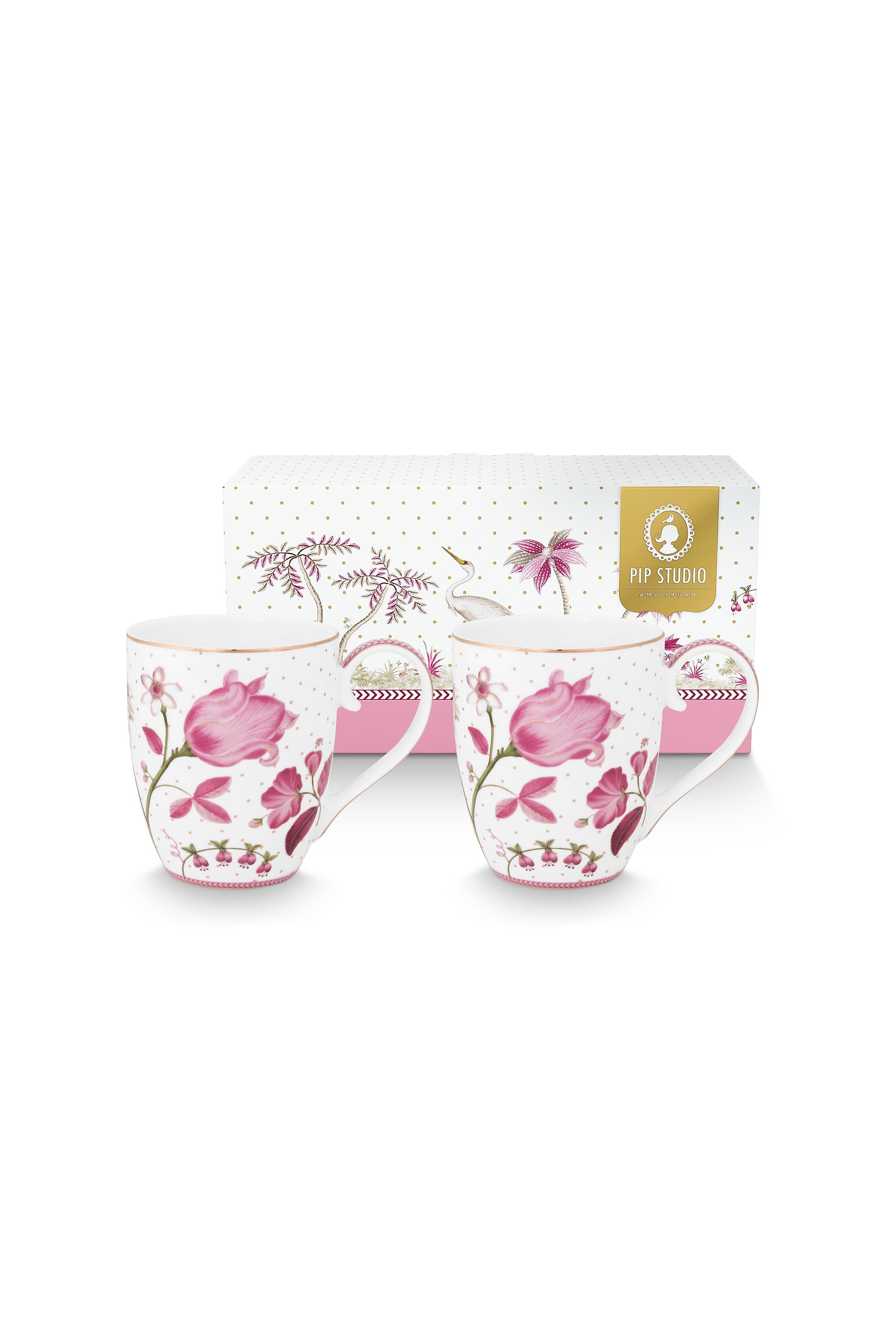 2er-Set XL-Tulpenbecher in Rosa - 450 ml - PIP STUDIO