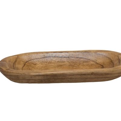 Tazza decorativa in legno 35x15x4.5 cm