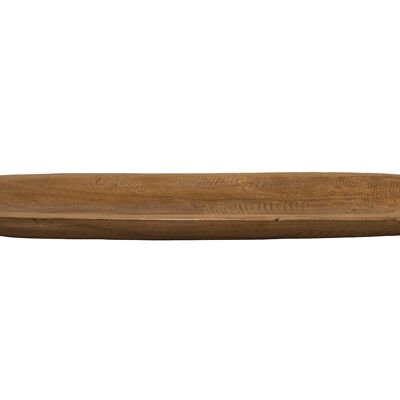 Long oval wooden decorative tray 50x13x3cm