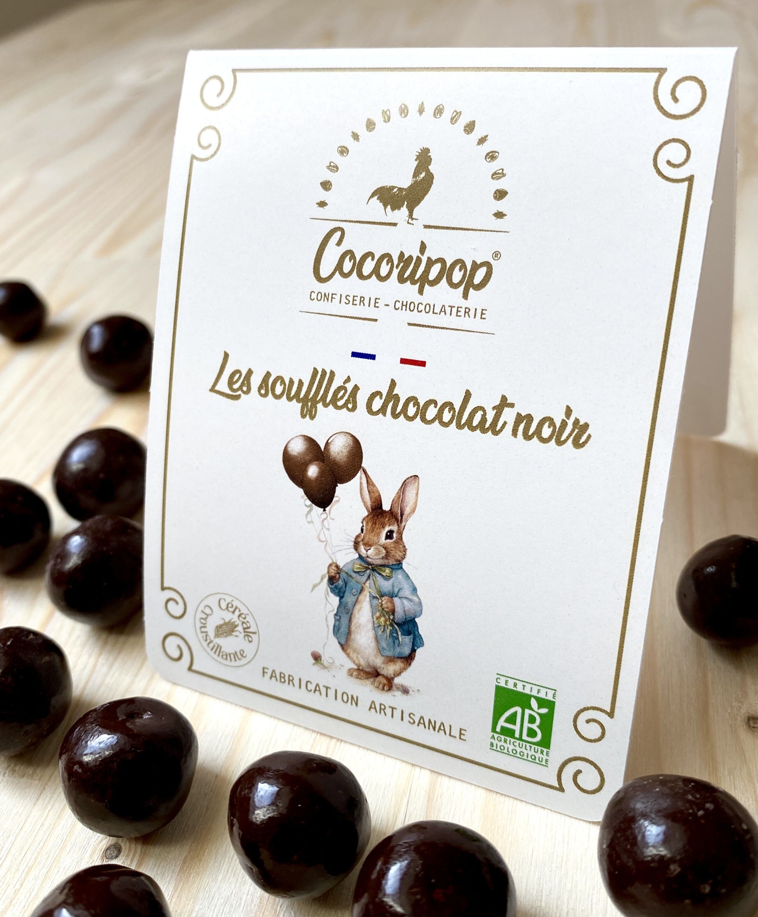 Soufflé al cioccolato fondente versione coniglio/palloncino pasquale